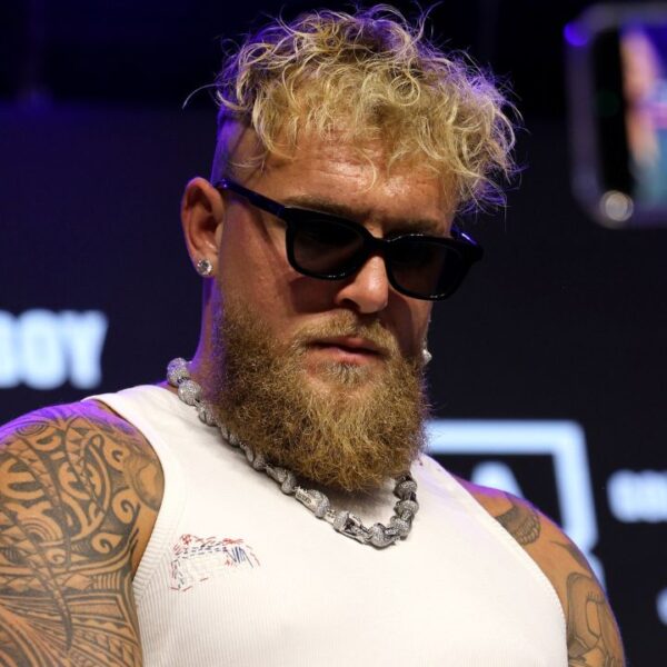 Jake Paul at Jake Paul vs. Julio Cesar Chavez Jr. Press Conference held at the Avalon in Hollywood, USA on May 14, 2025.