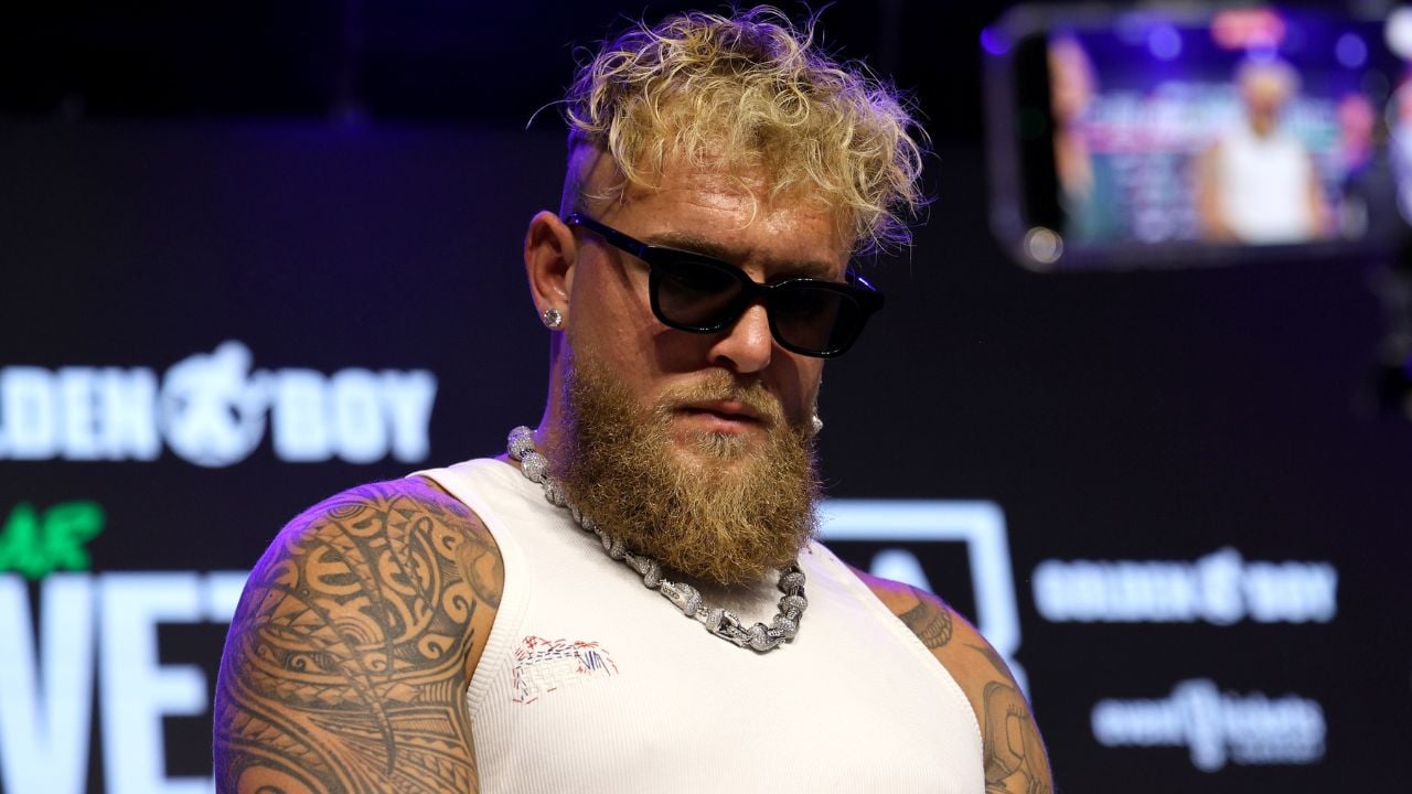 Jake Paul at Jake Paul vs. Julio Cesar Chavez Jr. Press Conference held at the Avalon in Hollywood, USA on May 14, 2025.