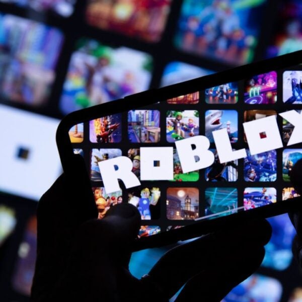 Playing Roblox on smartphone