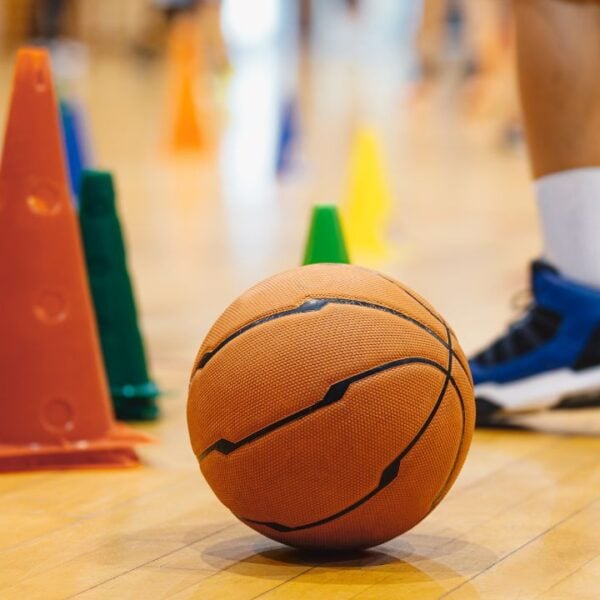 Junior basketball training
