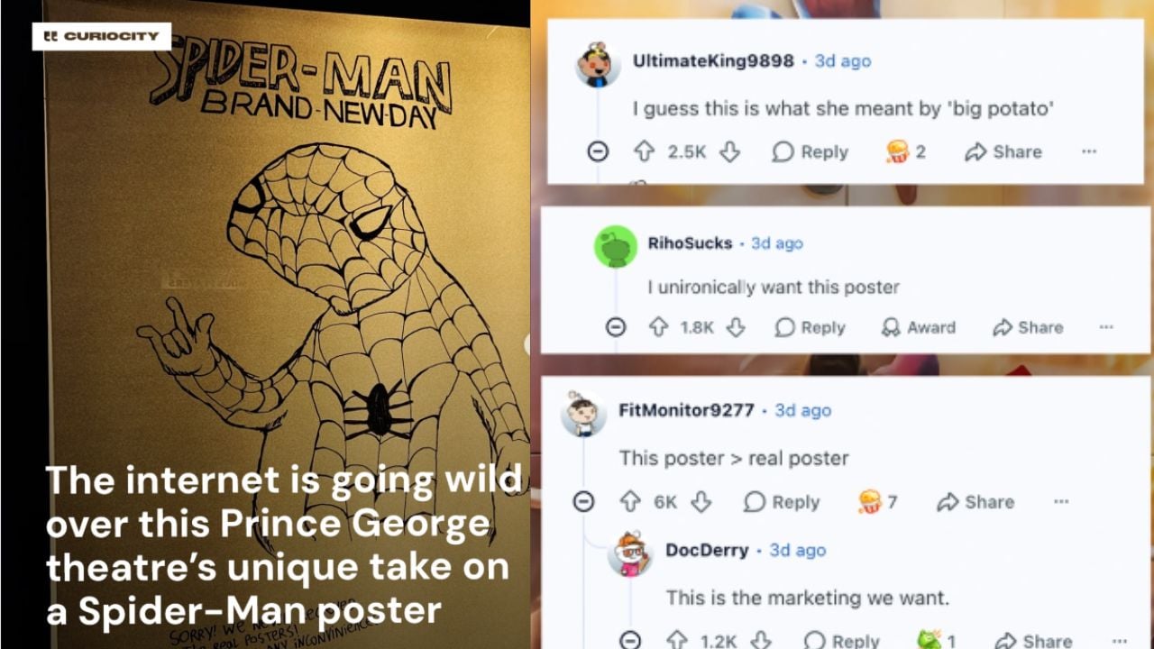 hand drawing Spider-Man poster