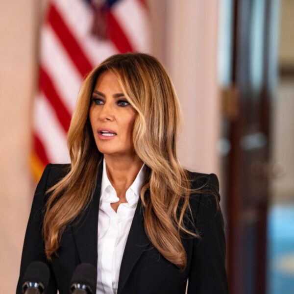 First lady Melania Trump makes announcement on she has been in talks with president Vladimir Putin with returning kids what have ben taken during war to Ukraine at the Oct 10 2025 washington DC