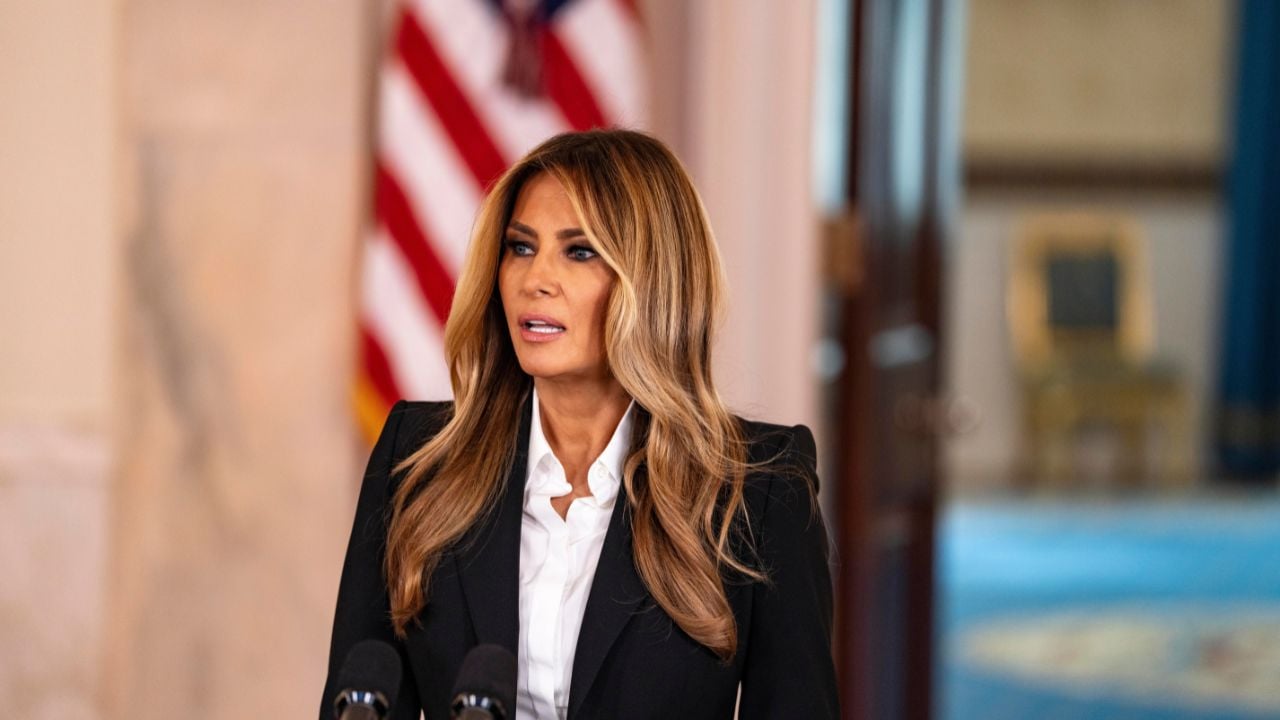 First lady Melania Trump makes announcement on she has been in talks with president Vladimir Putin with returning kids what have ben taken during war to Ukraine at the Oct 10 2025 washington DC