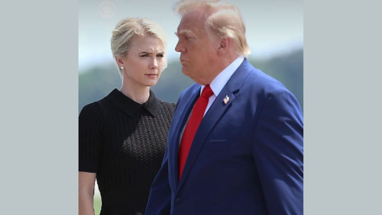 Natalie Harp and President Trump