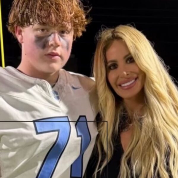 Kim Zolciak and her son