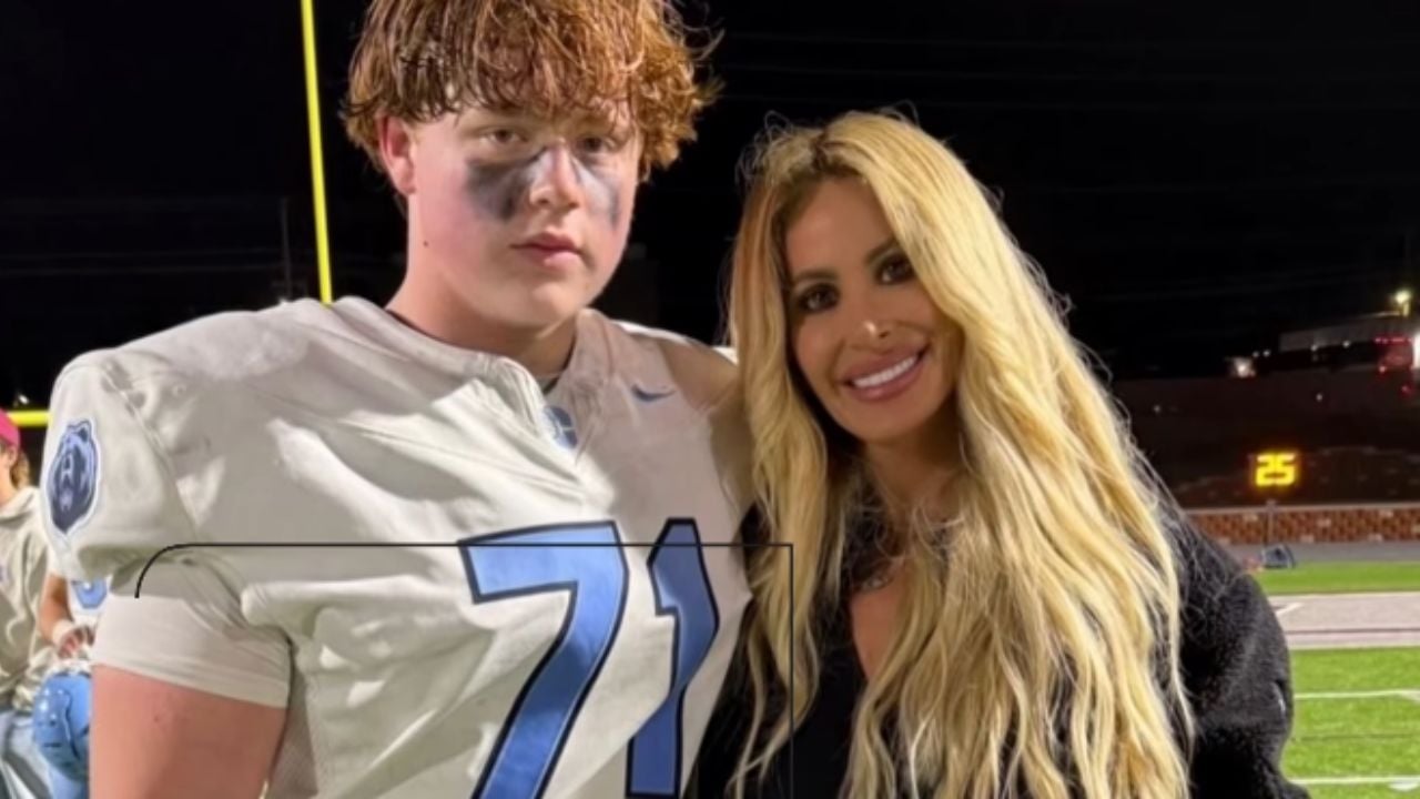 Kim Zolciak and her son