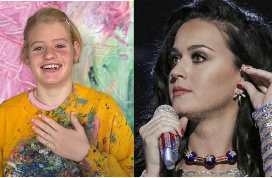 Katy Perry Asks to Keep Clara Woods’ Handmade Portrait: ‘Can I Put This in My Office?’