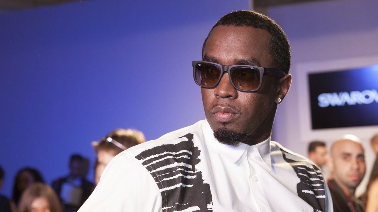 NEW YORK - OCTOBER 5: Sean John Combs P Daddy attends Swarovski show at Vogue Bambini petiteParade Kids Fashion Week at Industrial Superstudio on October 5, 2013 in New York City