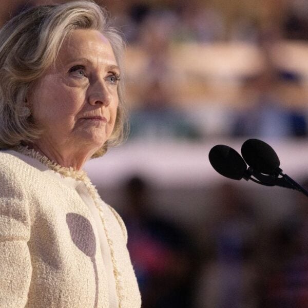 Chicago, Illinois, August 19, 2024: Former United States Secretary of State Hillary Rodham Clinton at the Democratic National Convention.