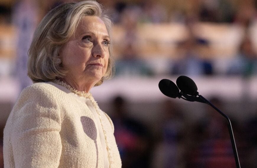Chicago, Illinois, August 19, 2024: Former United States Secretary of State Hillary Rodham Clinton at the Democratic National Convention.