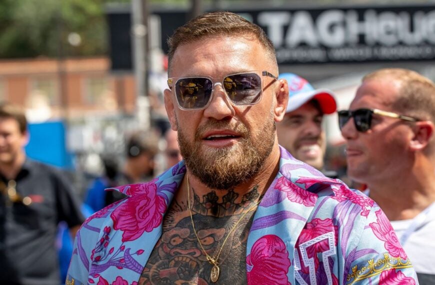 MONTE CARLO, MONACO - March 28, 2022: Conor McGregor at round 07 of the 2022 FIA Formula 1 championship taking place at the Circuit de Monaco in Monte Carlo Monaco