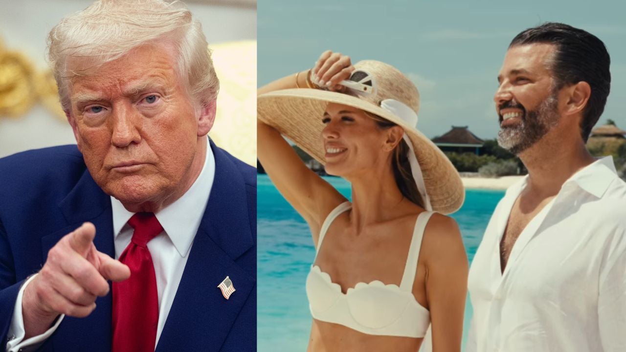 Donald Trump Bettina Anderson and Don Jr