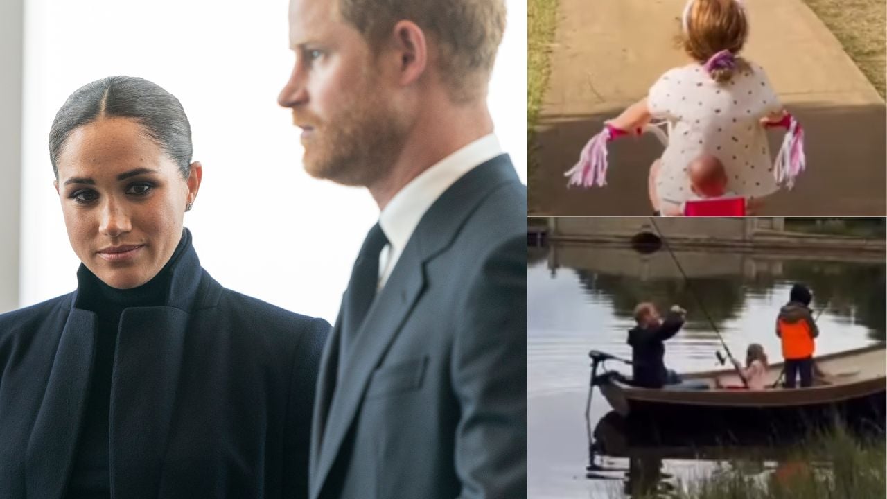 Meghan Markle and Prince Harry with family