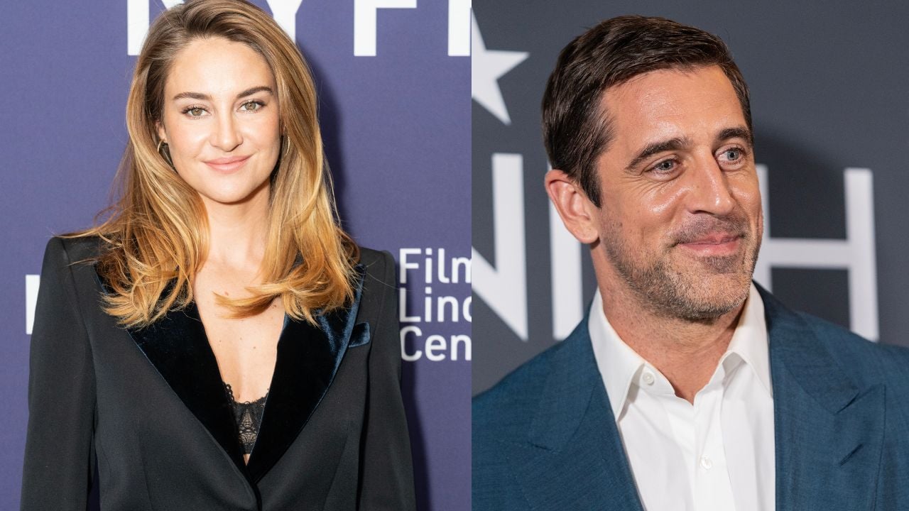 Shailene Woodley; Aaron Rodgers.