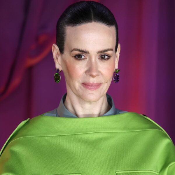 London, United Kingdom - October 22, 2025: Sarah Paulson attends the All's Fair London Premiere at Odeon Luxe Leicester Square.