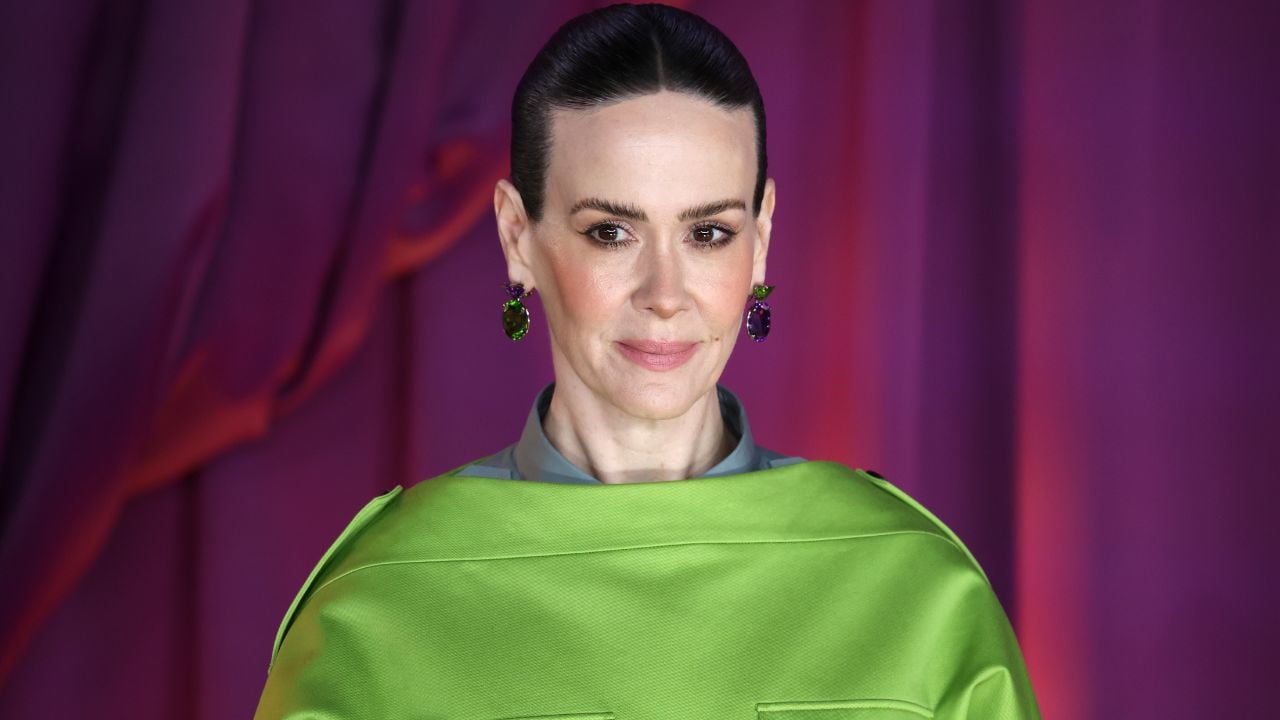 London, United Kingdom - October 22, 2025: Sarah Paulson attends the All's Fair London Premiere at Odeon Luxe Leicester Square.