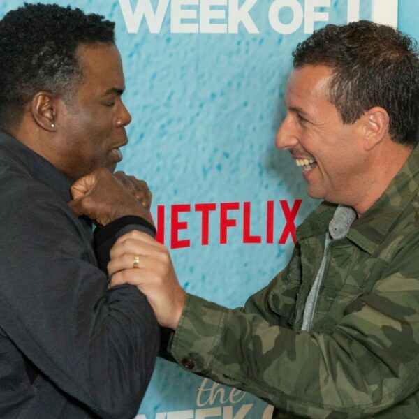 New York, NY - April 23, 2018: Chris Rock, Adam Sandler attend premiere of the The Week Of at AMC Loews Lincoln Squareemiere of the The Week Of at AMC Loews Lincoln Square