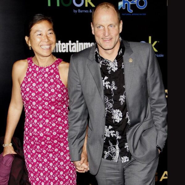 Woody Harrelson and Laura Louie