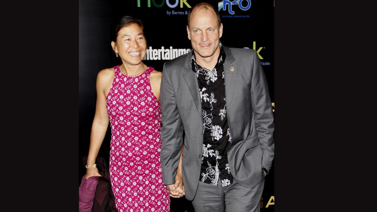 Woody Harrelson and Laura Louie