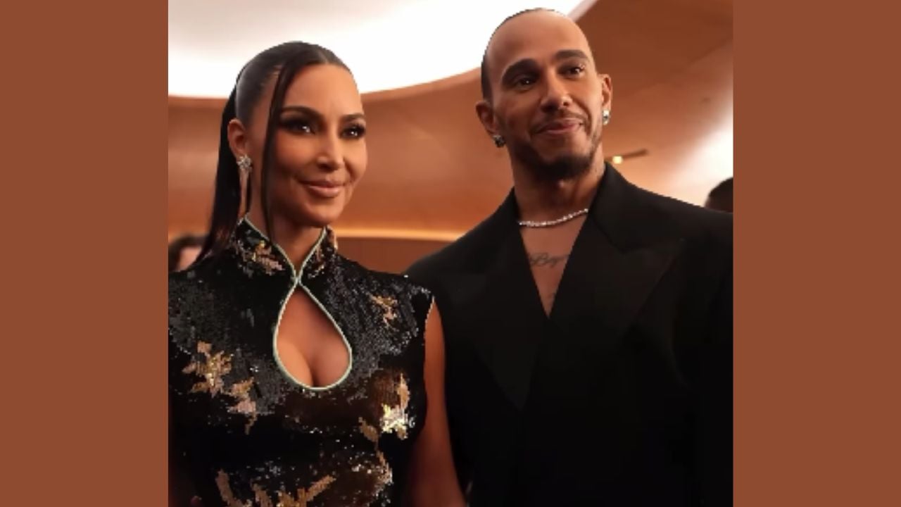 Kim Kardashian and Lewis Hamilton