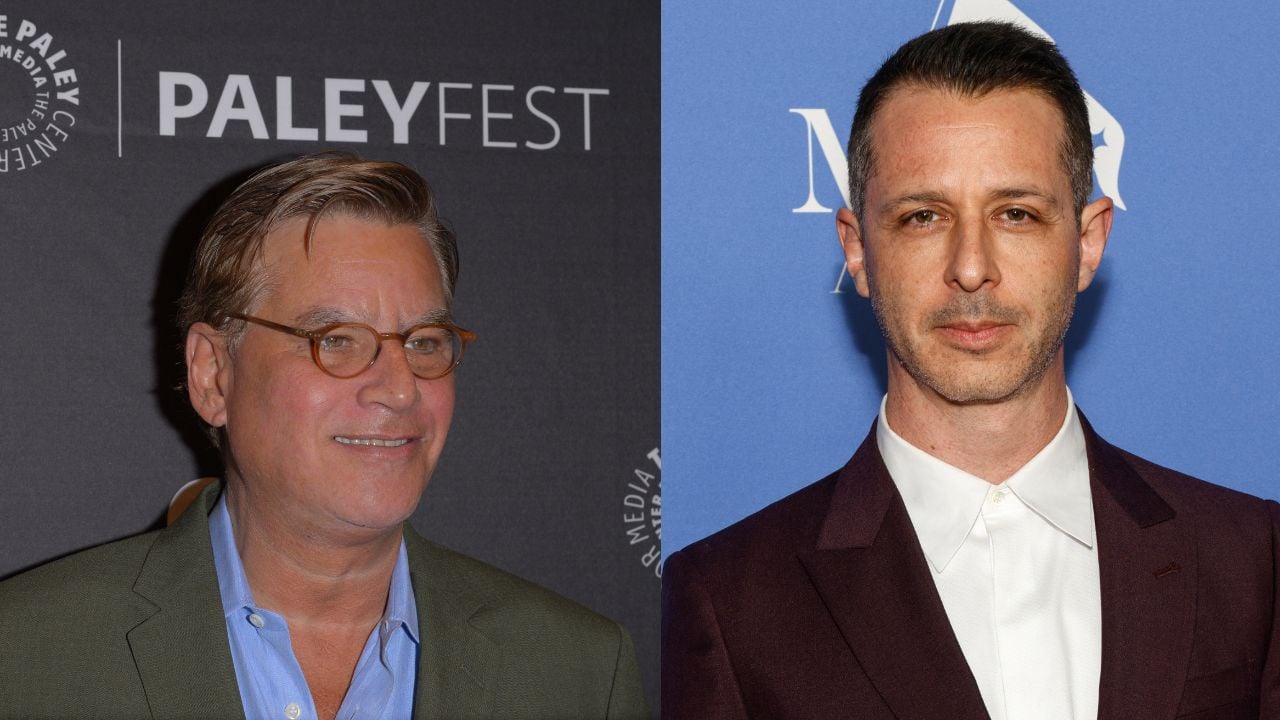 Aaron Sorkin and Jeremy Strong