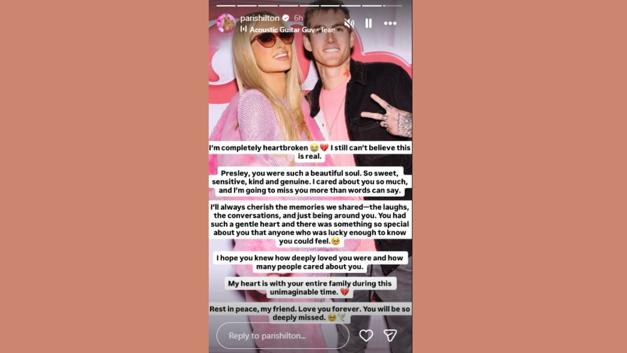 Paris Hilton and Presley Gerber