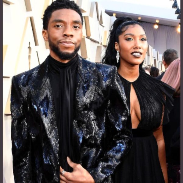 Chadwick Boseman and Taylor Simone