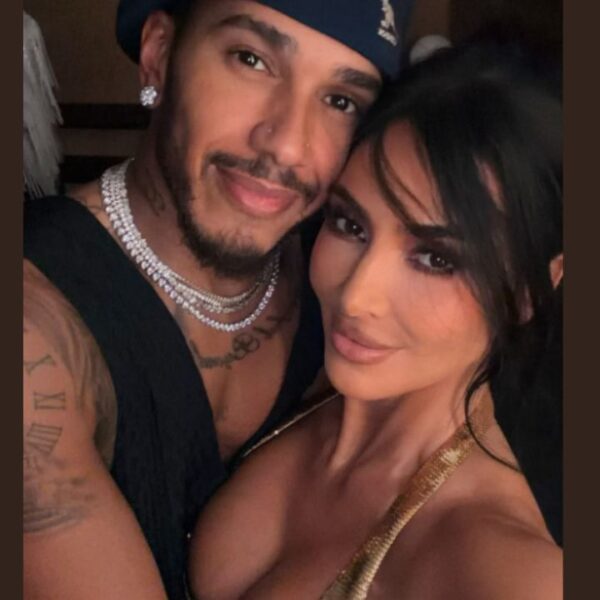 Kim Kardashian Shares Intimate Eiffel Tower Kiss With Lewis Hamilton During European Getaway