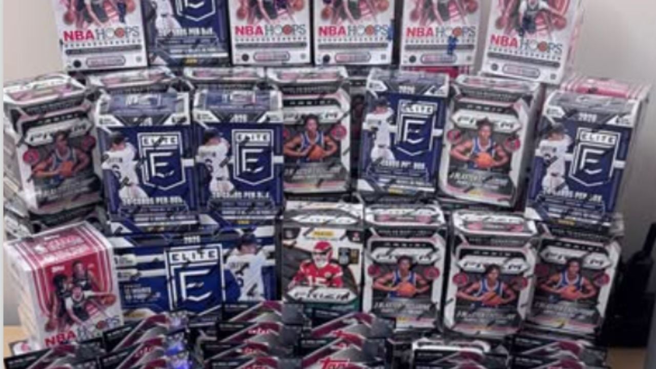 sports trading card boxes