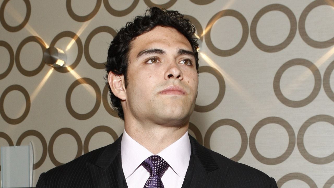 LOS ANGELES - MAY 10: Mark Sanchez as Mark Sanchez of the NFL Jets is honored by the Inner City Games LA + Hollenbeck Youth Center with the Family of the Year Award in Los Angeles, CA on May 10, 2010