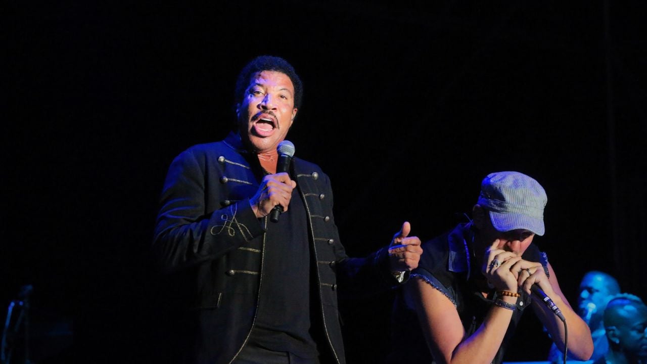Manchester, Tennessee USA - 06-14-2014: Lionel Richie and his band perform at Bonnaroo Music Festival