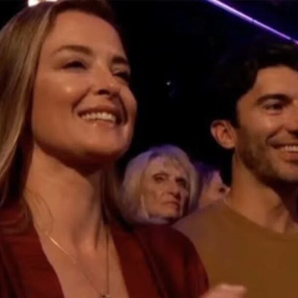 Justin Baldoni and Wife Emily Applaud From the ‘DWTS’ Audience During Family Night in the Ballroom